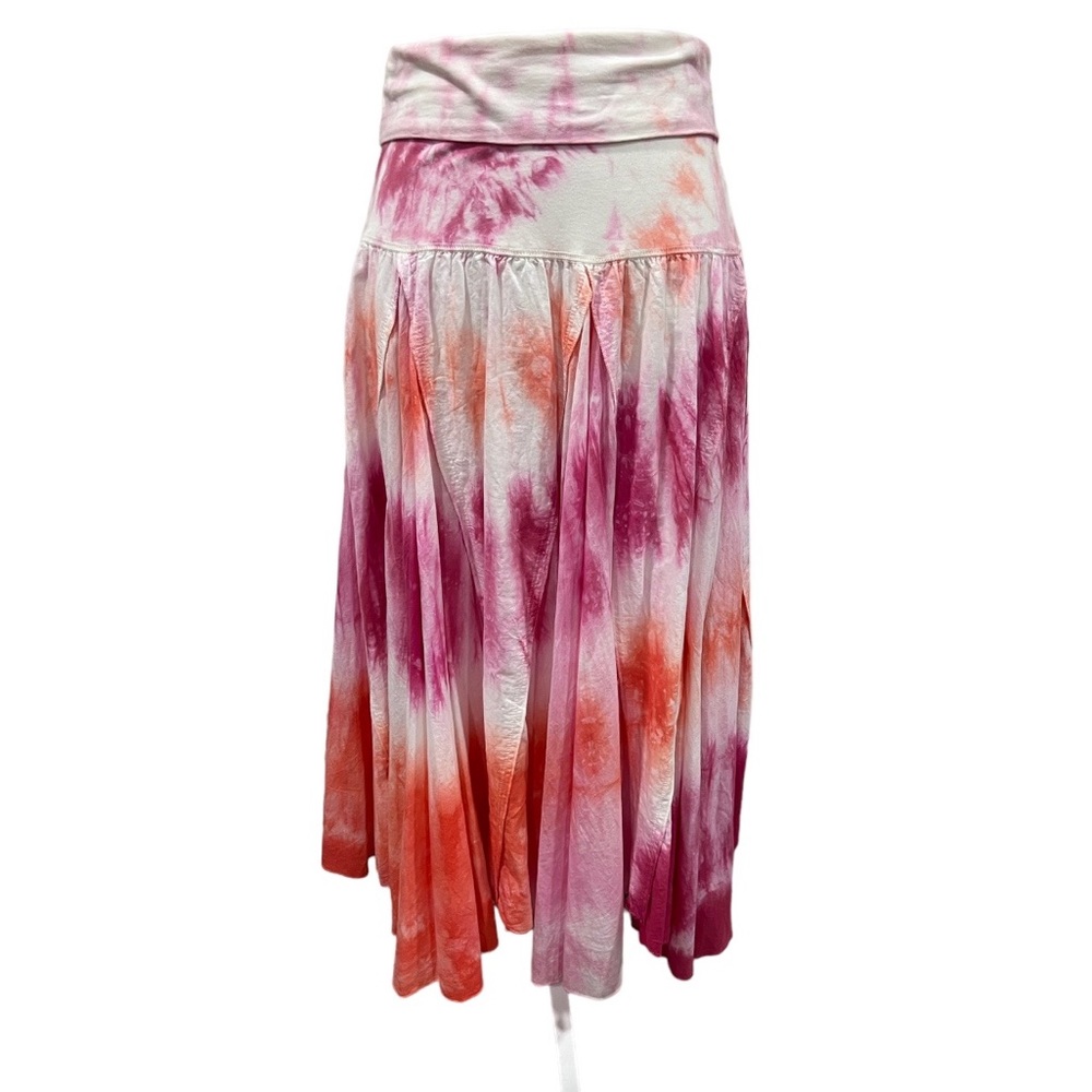Catwalk Studio Tie-Dye Cotton Knit Long Skirt